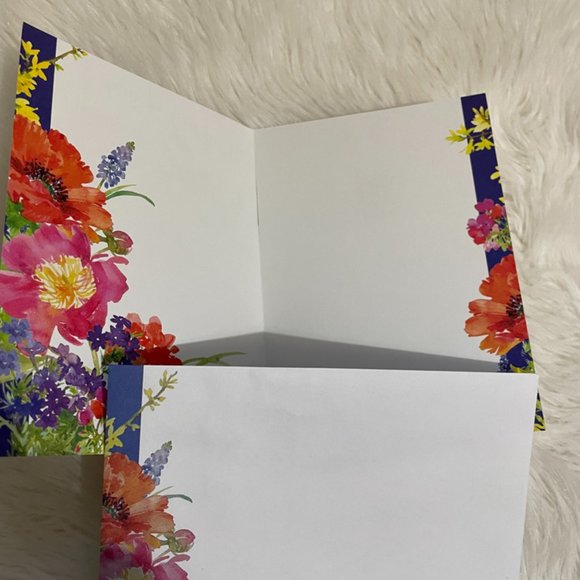 6 Assorted Greeting Cards Animals & Flowers  matching print envelopes - Picture 6 of 14